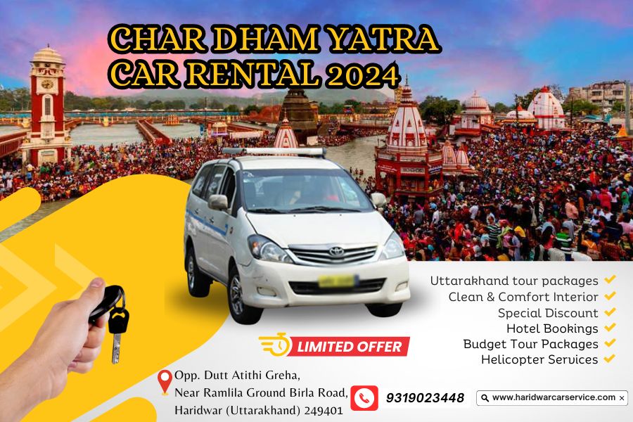 Char Dham Yatra Car Rental 2024